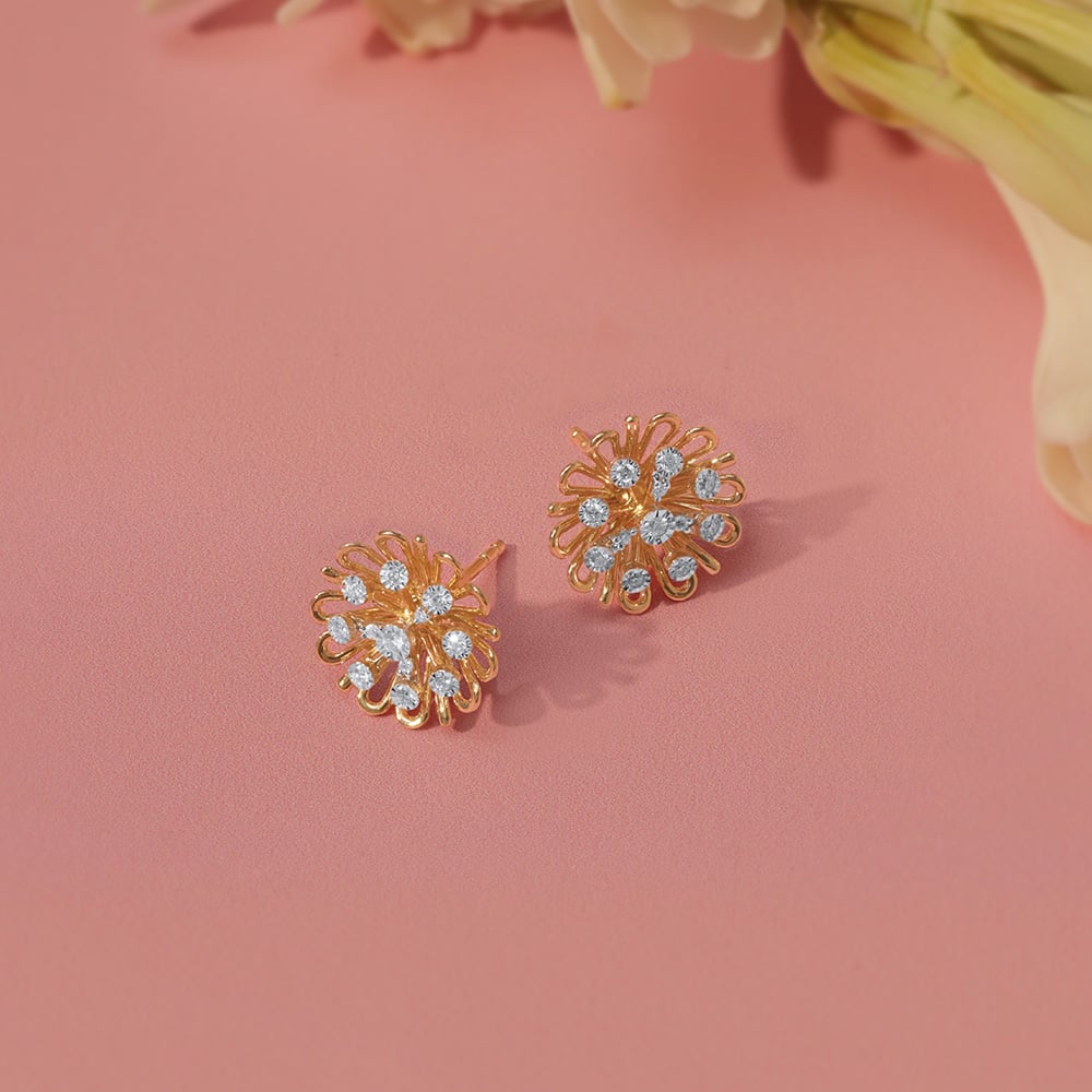 Everbloom Daisy Diamond Stud Earrings,,hi-res image number null