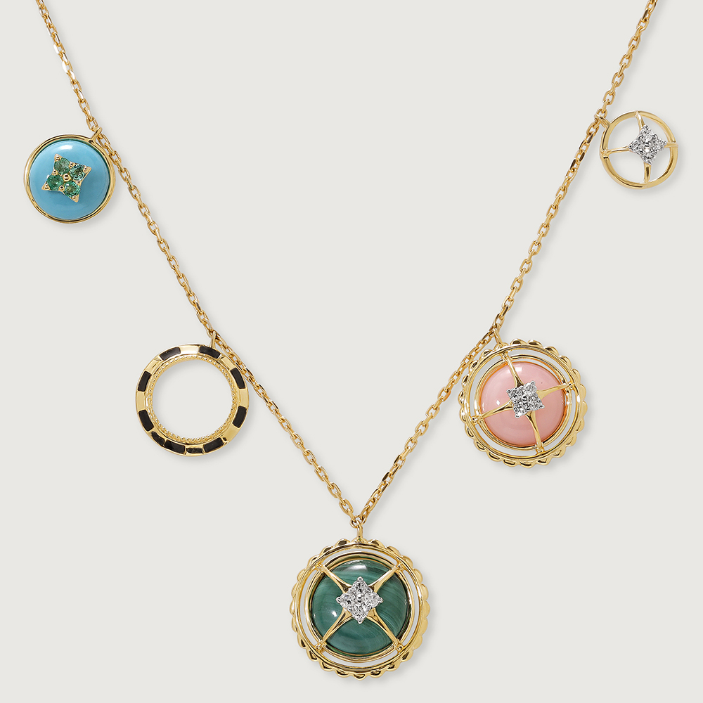 Starship Charm 14KT Diamond Necklace,,hi-res image number null