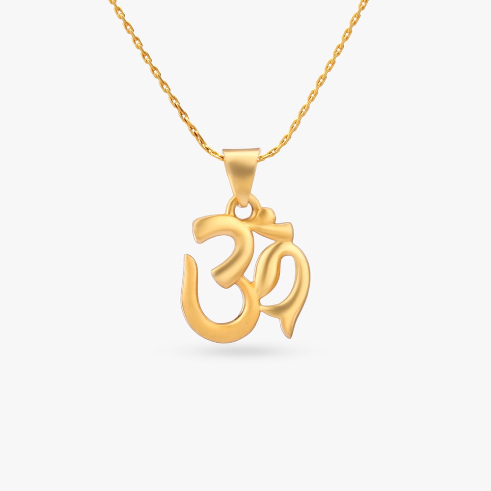 Eternal Om Gold Pendant,,hi-res image number null