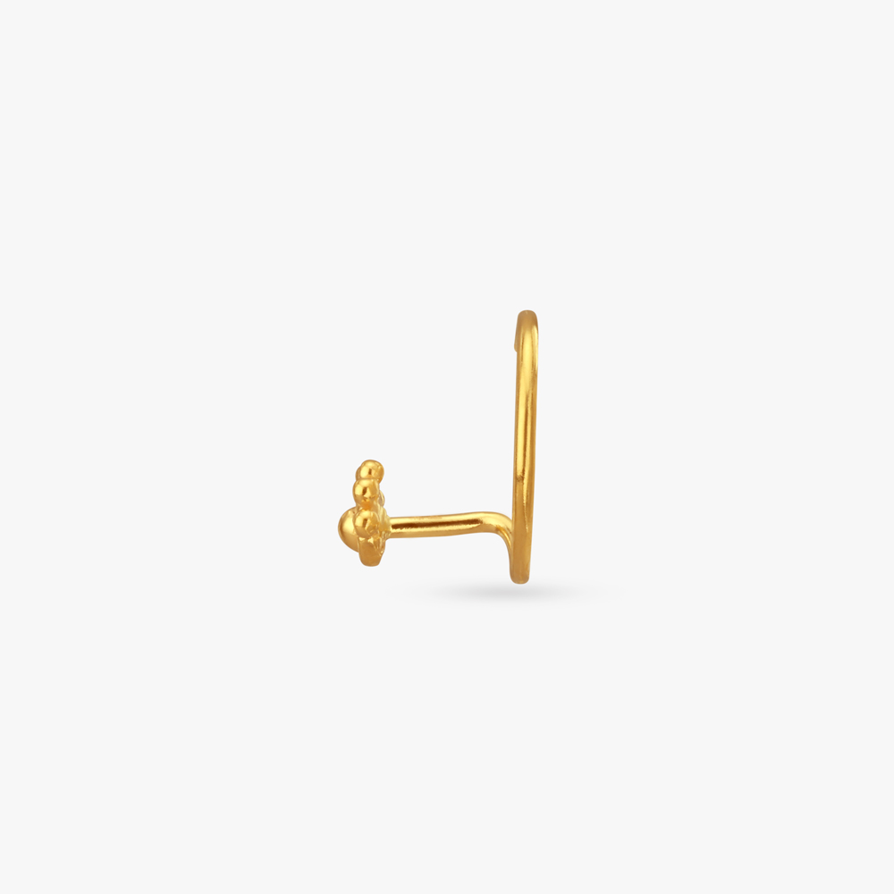 Radiant Beauty Gold Nose Pin,,hi-res image number null