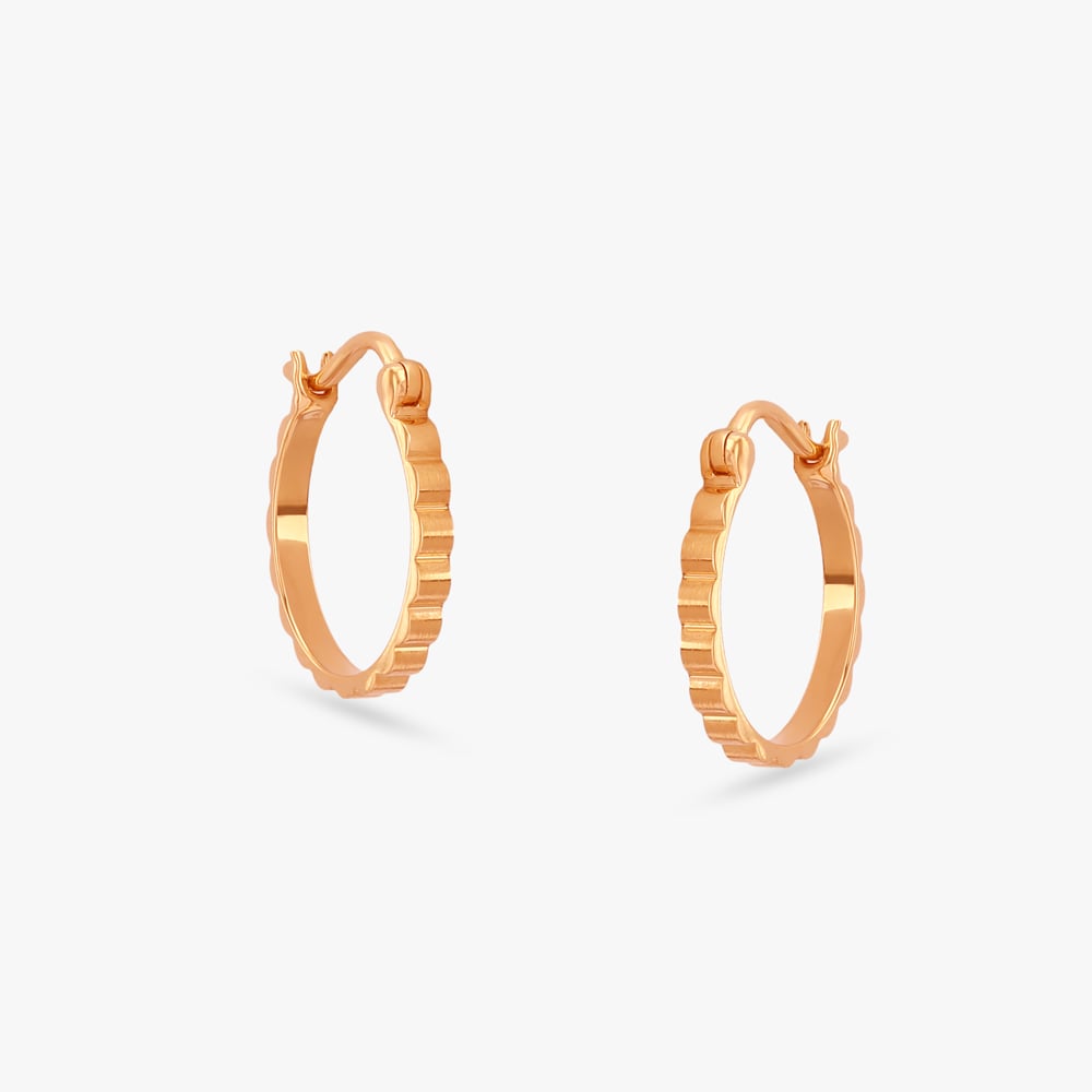 Sculpt Clip Gold Hoop Earrings,,hi-res image number null