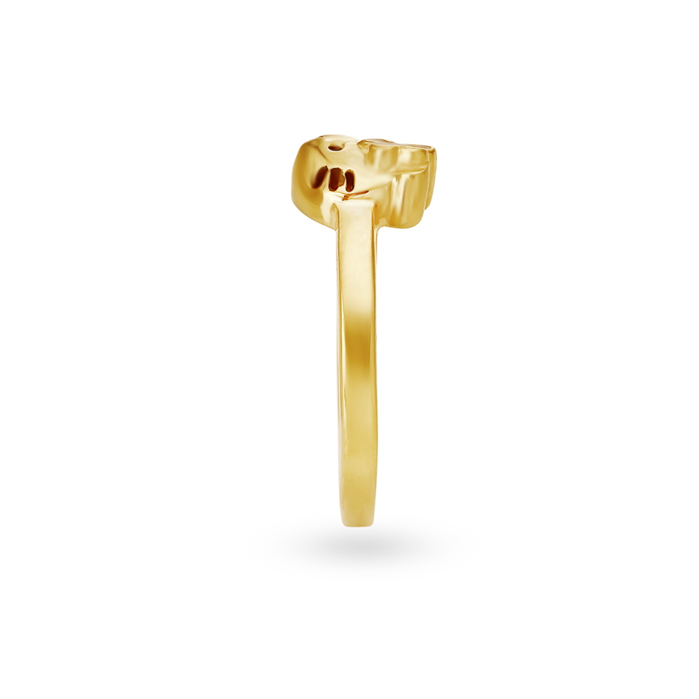 Hello Kitty Gold Finger Ring for Kids,,hi-res image number null
