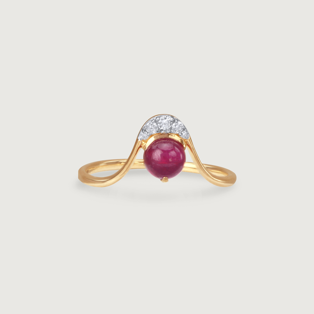 Berry Orbit Ruby &  Diamond Ring,,hi-res image number null