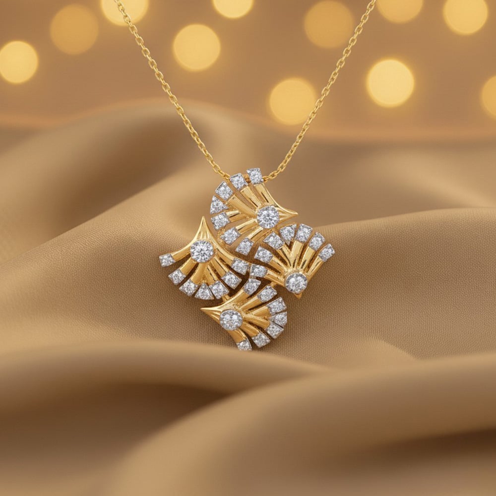Flare Bloom Diamond Pendant,,hi-res image number null