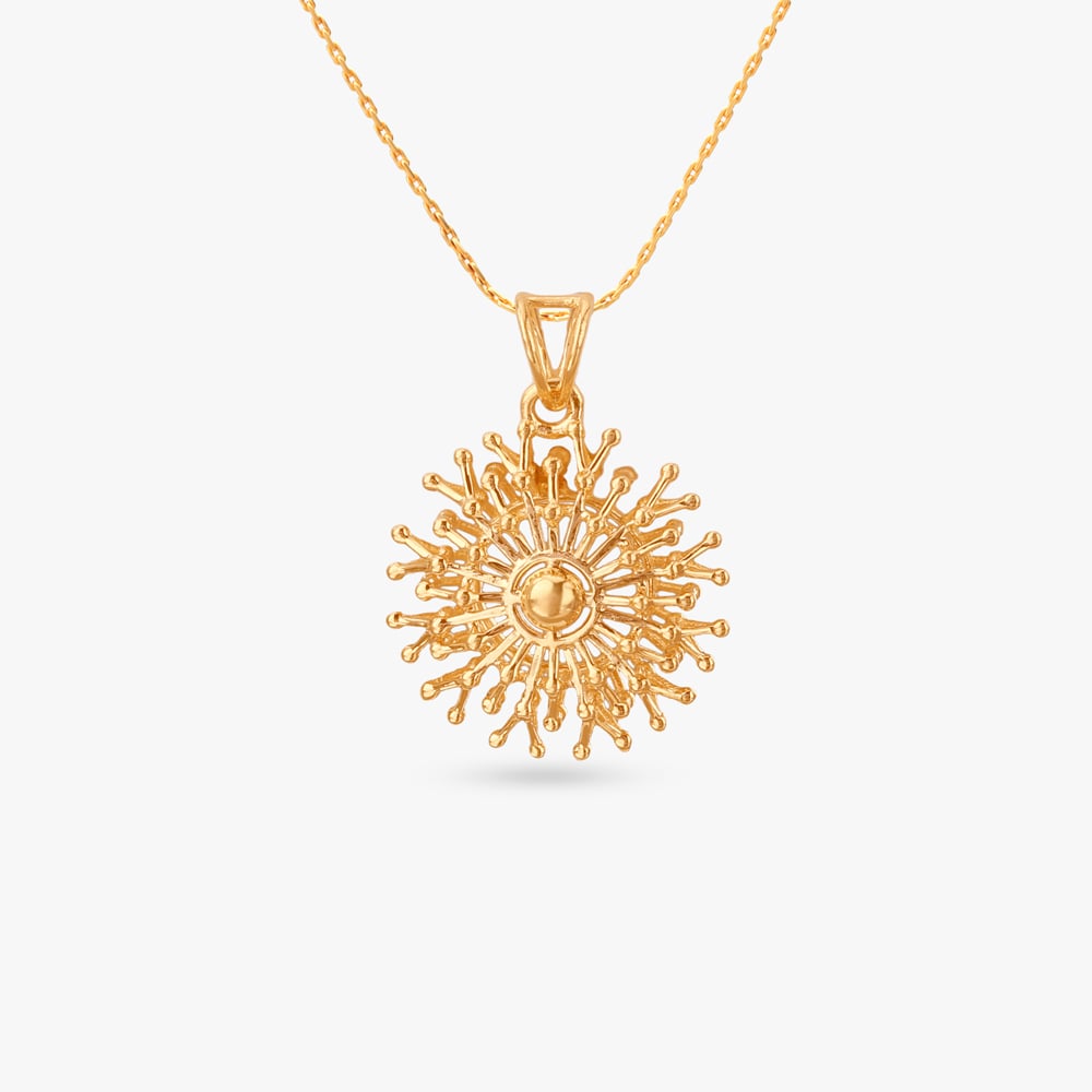 Sunspell Charm Gold Pendant and Earrings Set,,hi-res image number null