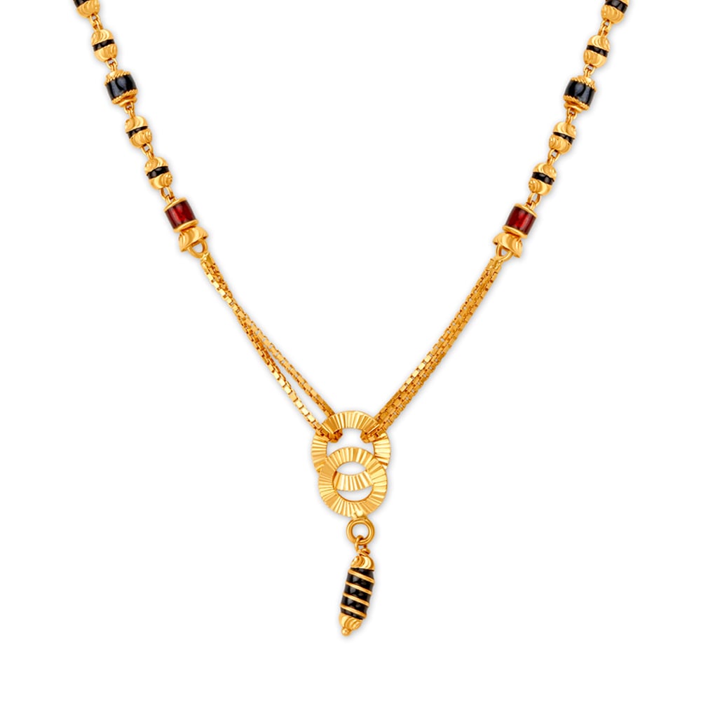 

Modern Sleek Gold Mangalsutra