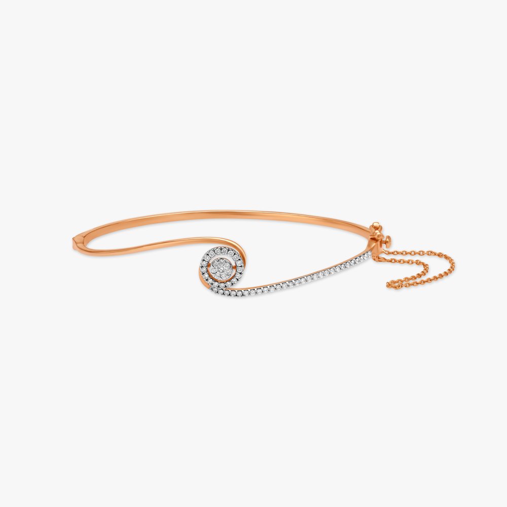 Sparkling Spiral Diamond Bangle,,hi-res image number null