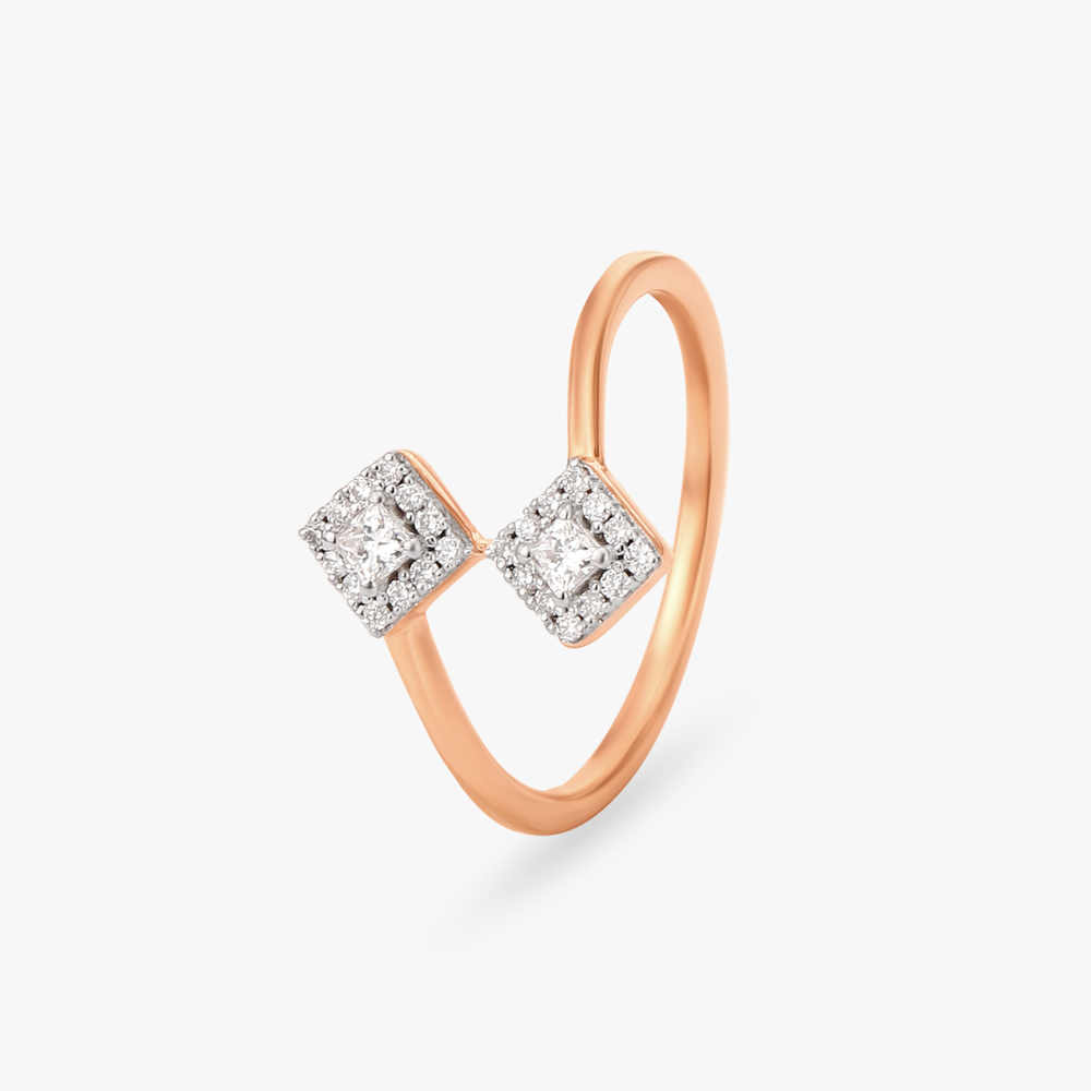 Spiral Elegance Diamond Finger Ring,,hi-res image number null