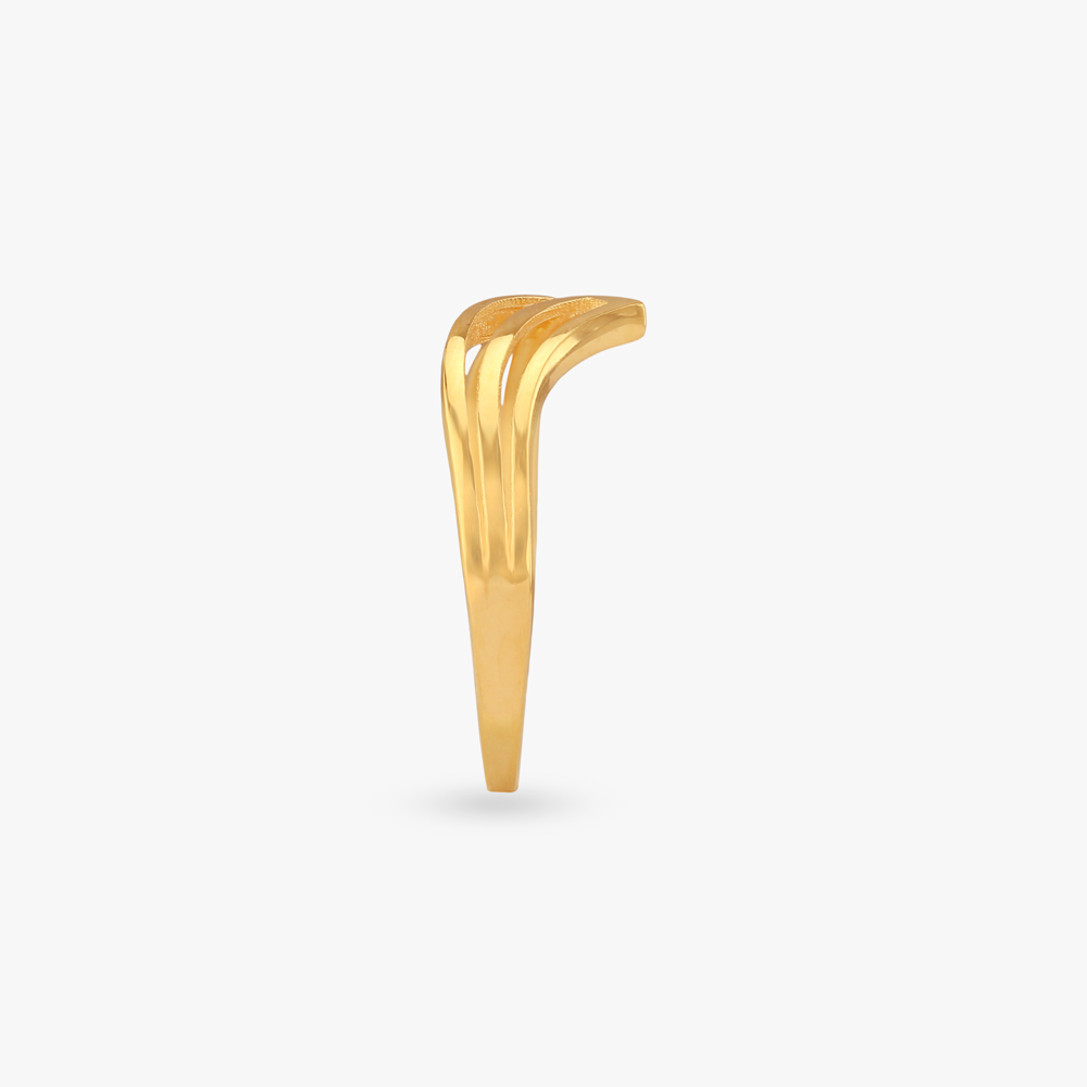 Crest Curve Gold Ring,,hi-res image number null