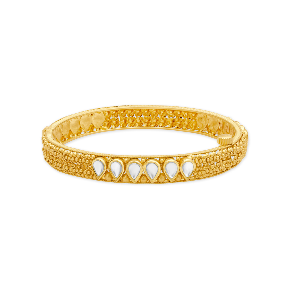 Graceful Heera Para Pair Gold Bangle,,hi-res image number null