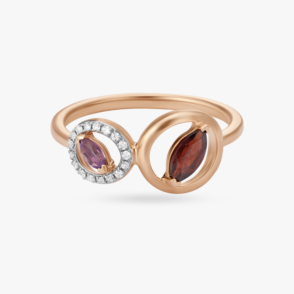 Gemstone Enchantment Diamond Finger Ring,,hi-res image number null