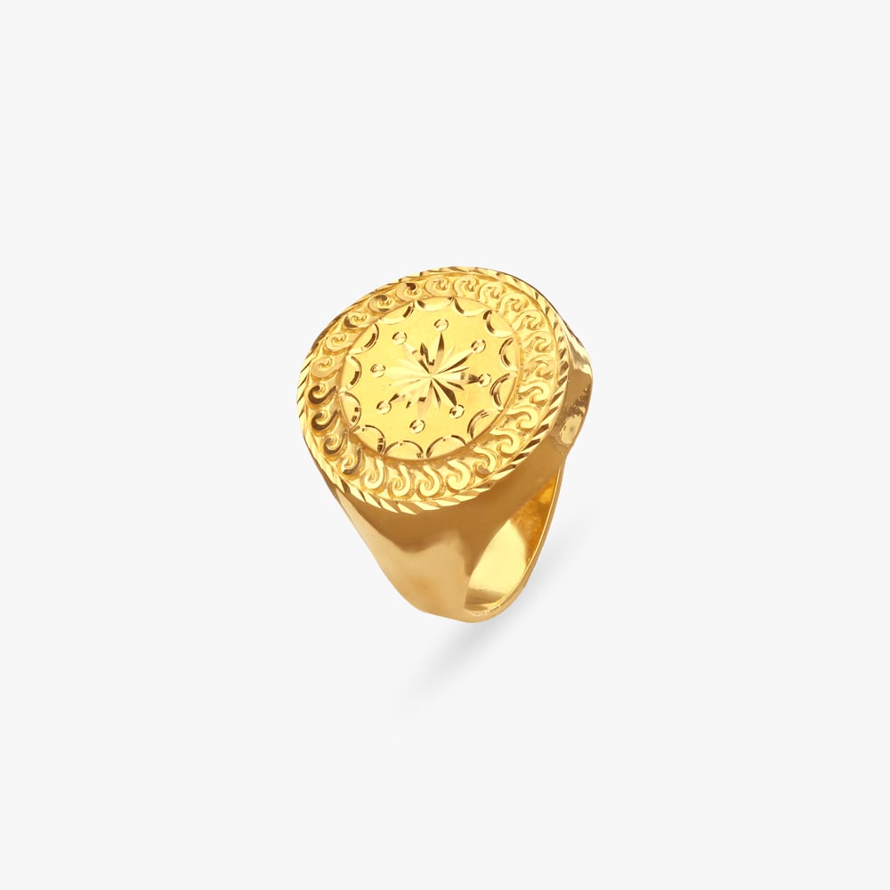 

Emperor's Mark Gold Ring for Men