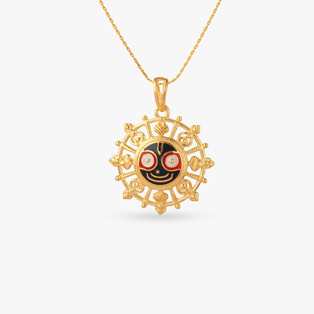 

Celestial Jagannath Gold Pendant
