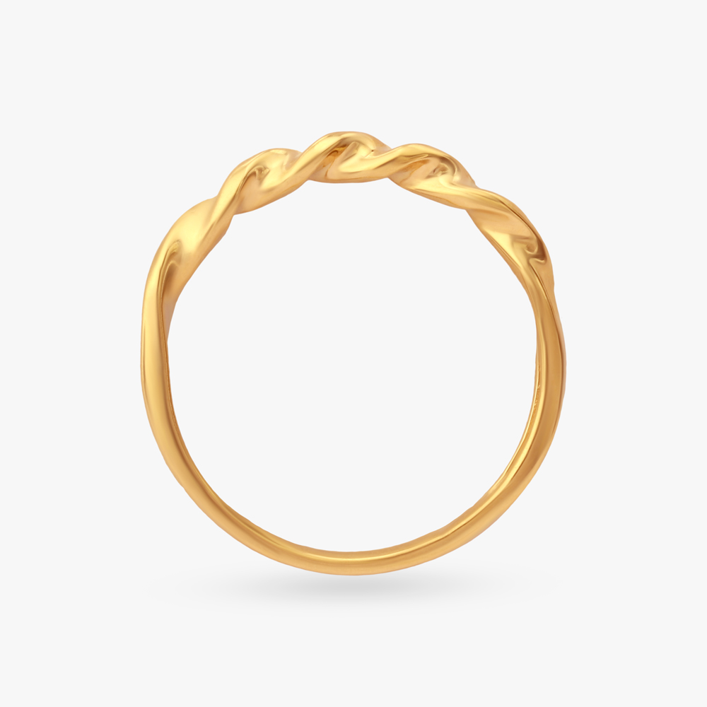 Twist Trace Gold Ring,,hi-res image number null