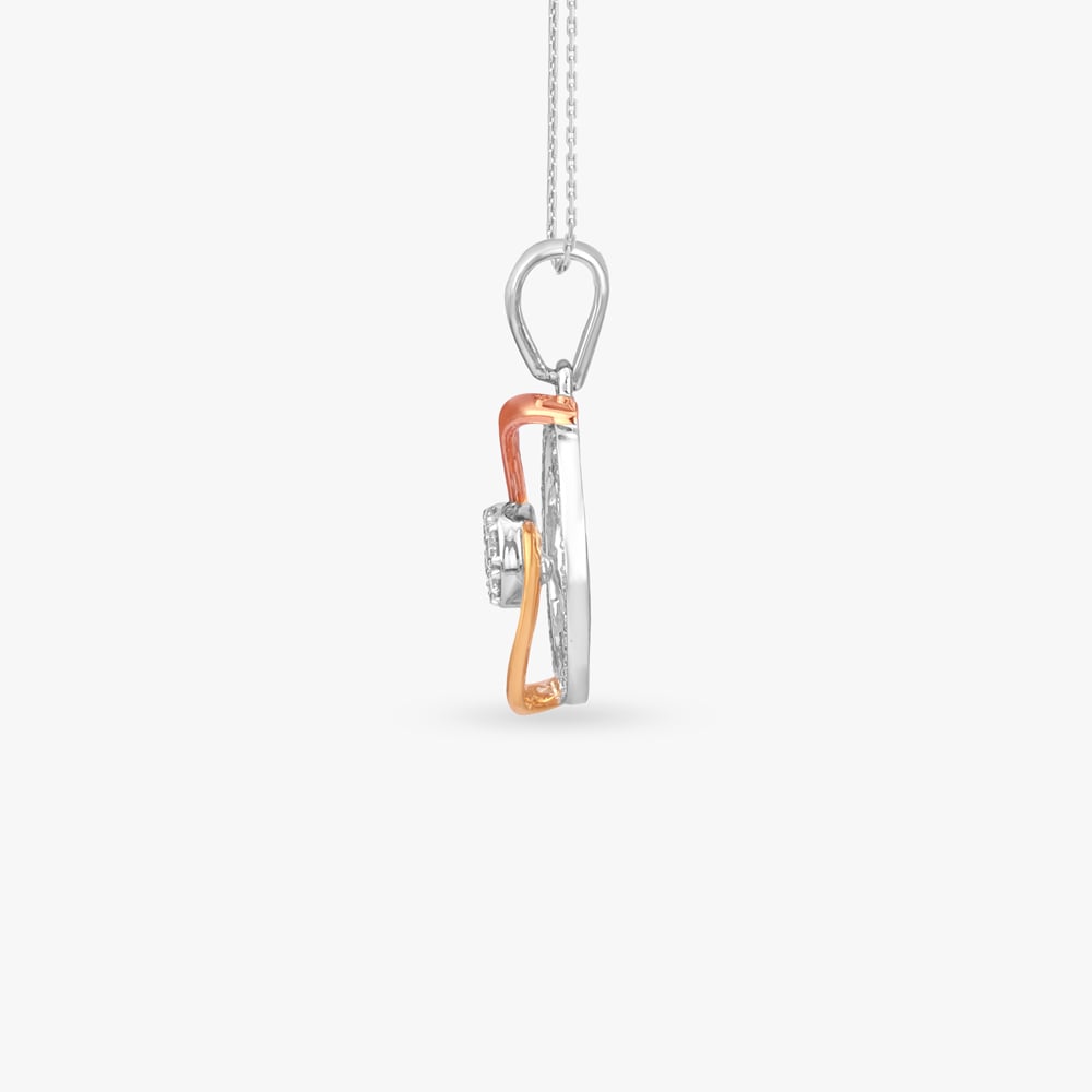 Gilded Vortex Diamond Pendant,,hi-res image number null