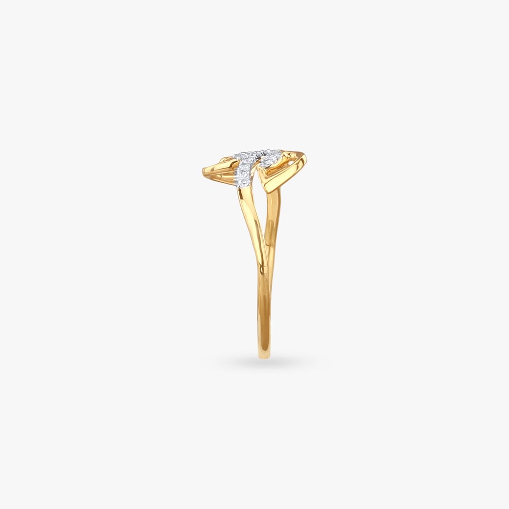 Ribbon Twist Diamond Ring,,hi-res image number null