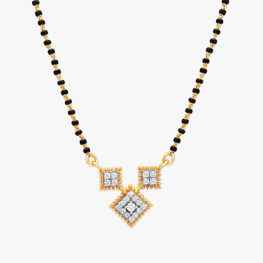 Block Spark Diamond Mangalsutra,,hi-res image number null
