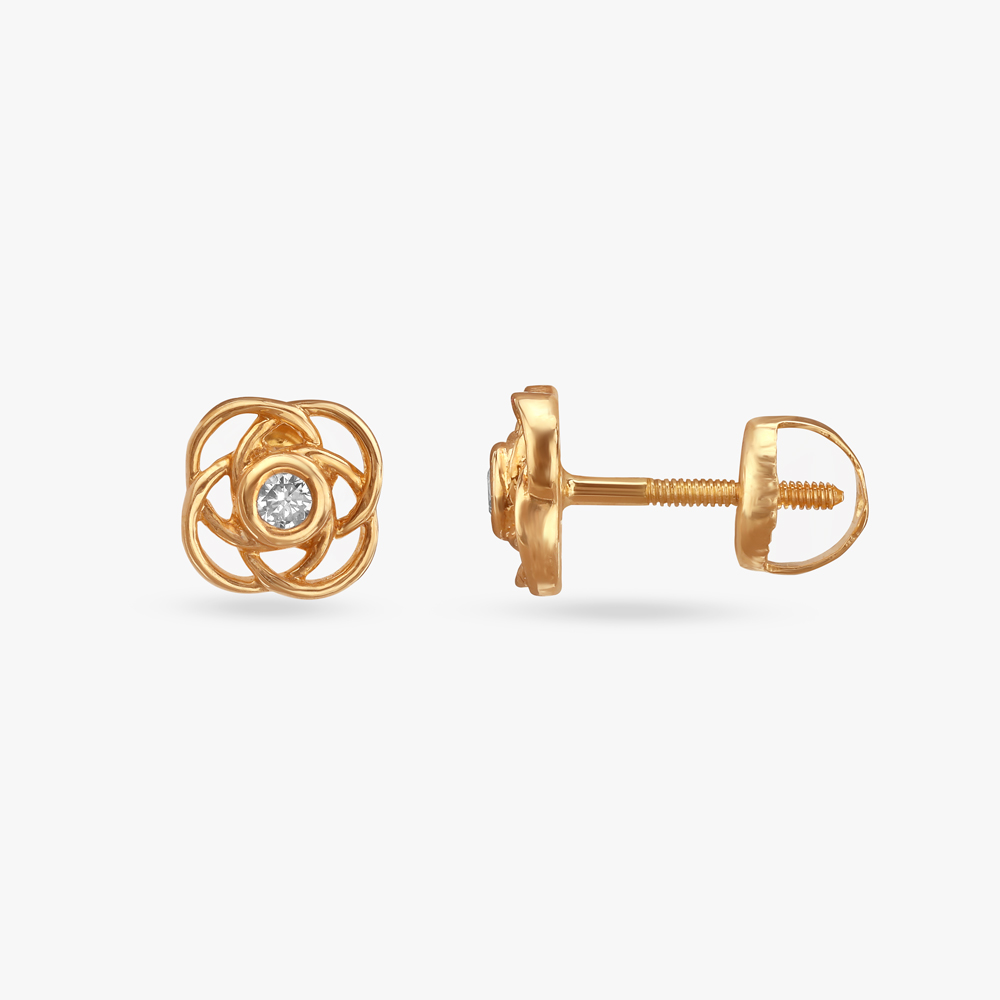 Little Twinkles Diamond Stud Earrings For Kids,,hi-res image number null