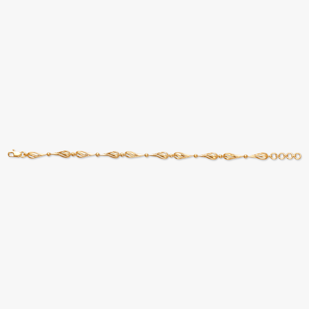 

Twisted Petal Gold Bracelet