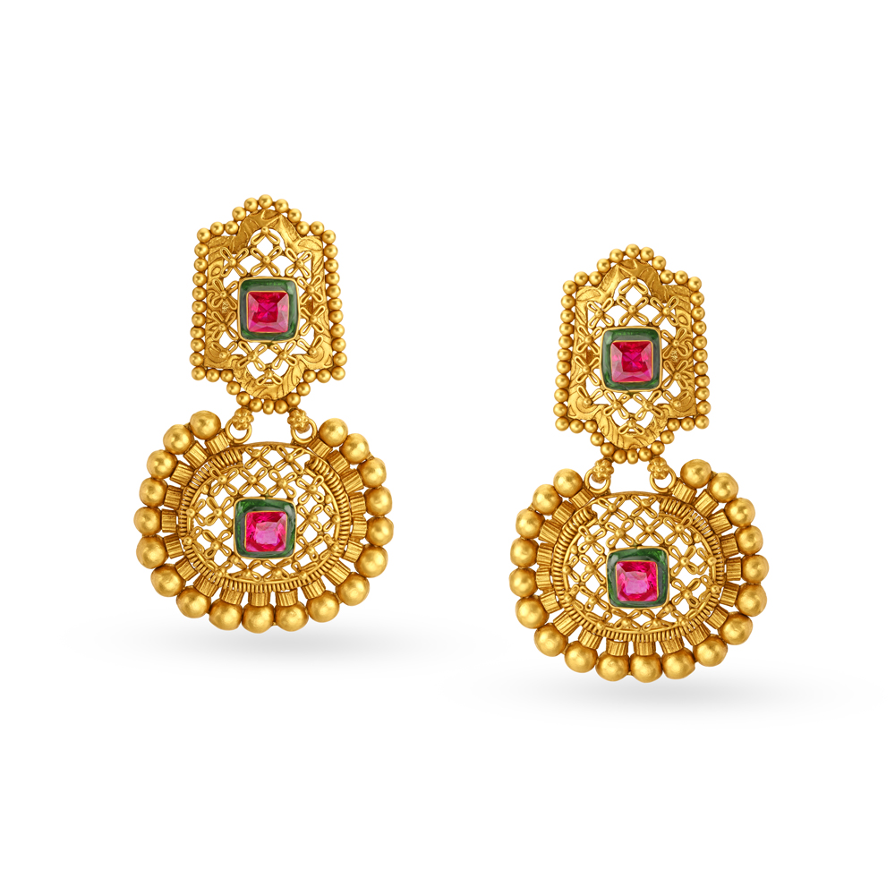 Regal Filigree Gold Necklace Set,,hi-res image number null