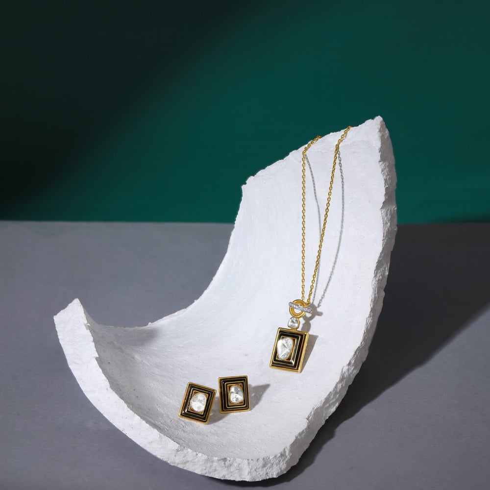Timeless Diamond Pendant with Chain and Earrings Set,,hi-res image number null