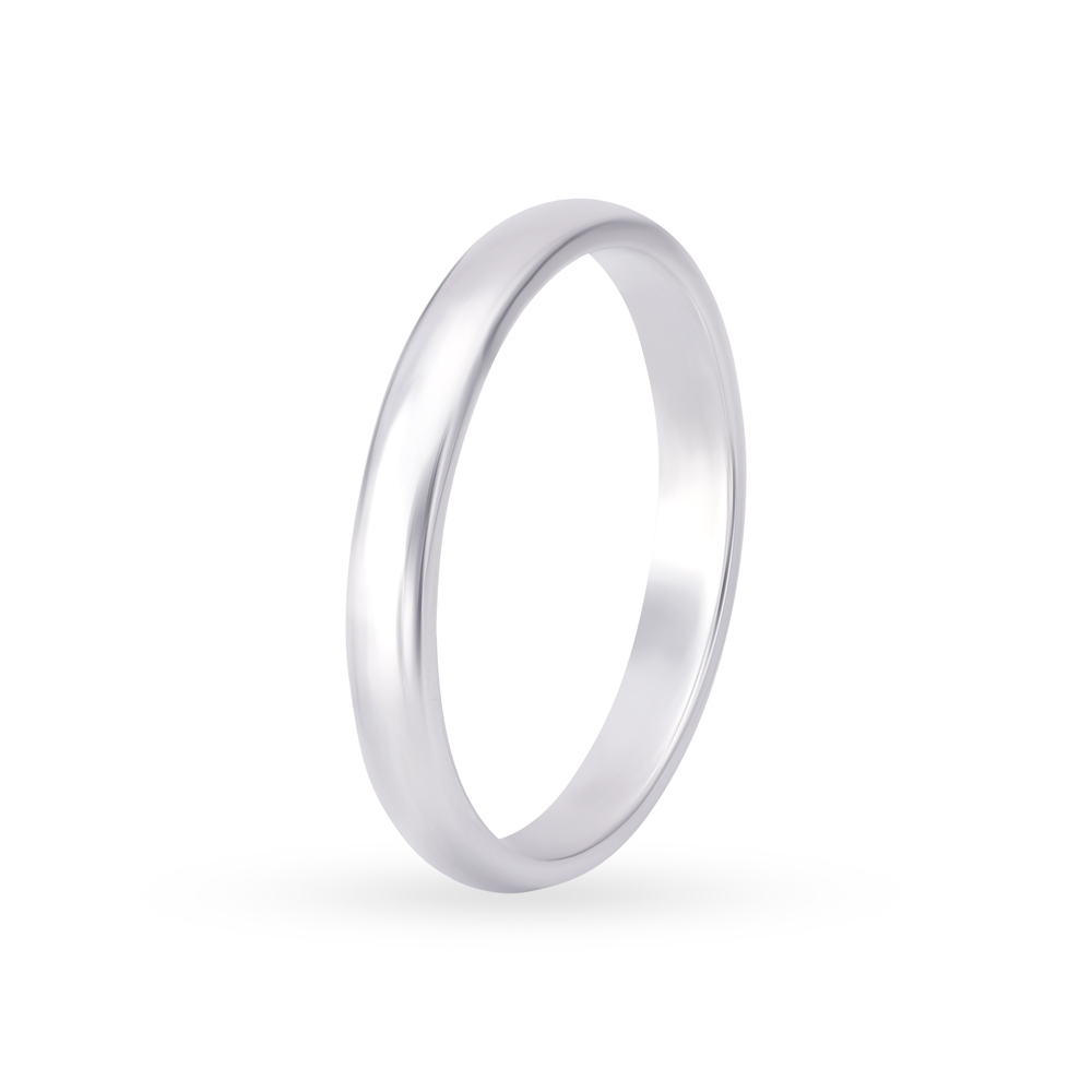 Serene Sleek Platinum Finger Ring,,hi-res image number null