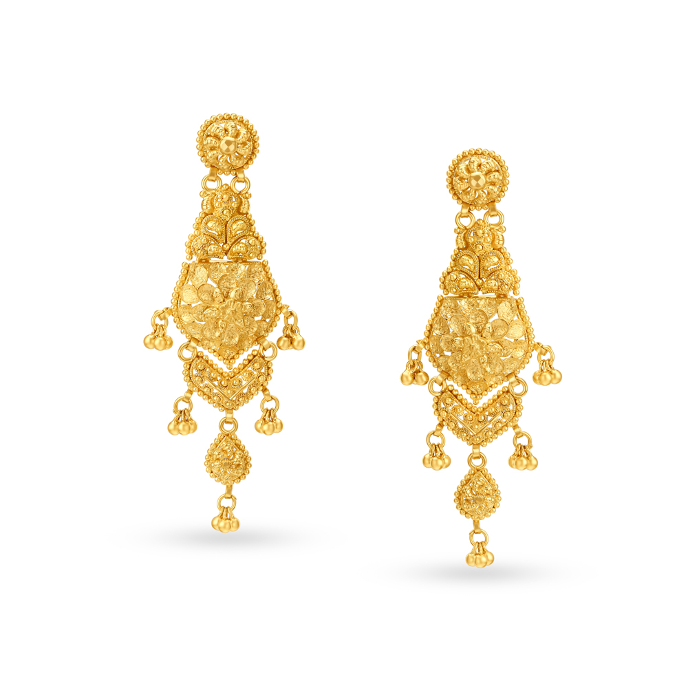 Exquisite Gold Sita Haar Necklace Set for the Indian Bride