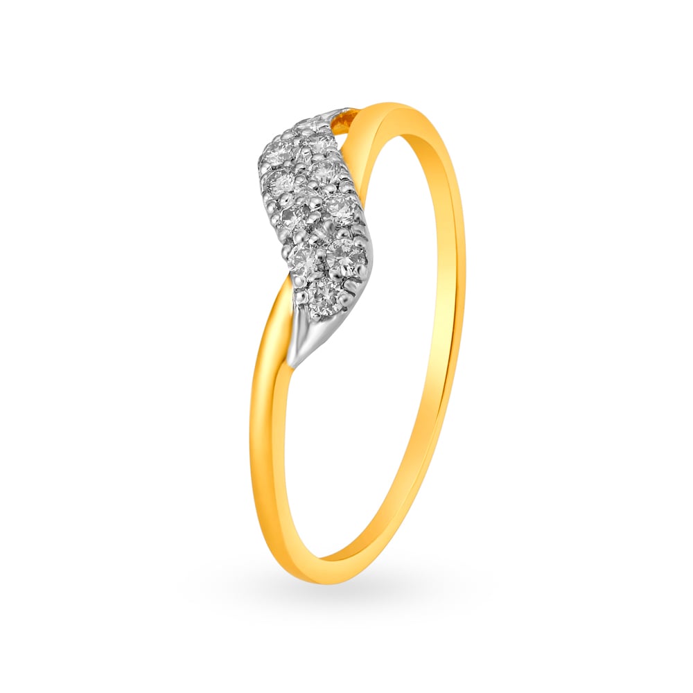 Buy Tanishq 18k Gold & Diamond Ring for Women Online At Best Price @ Tata  CLiQ