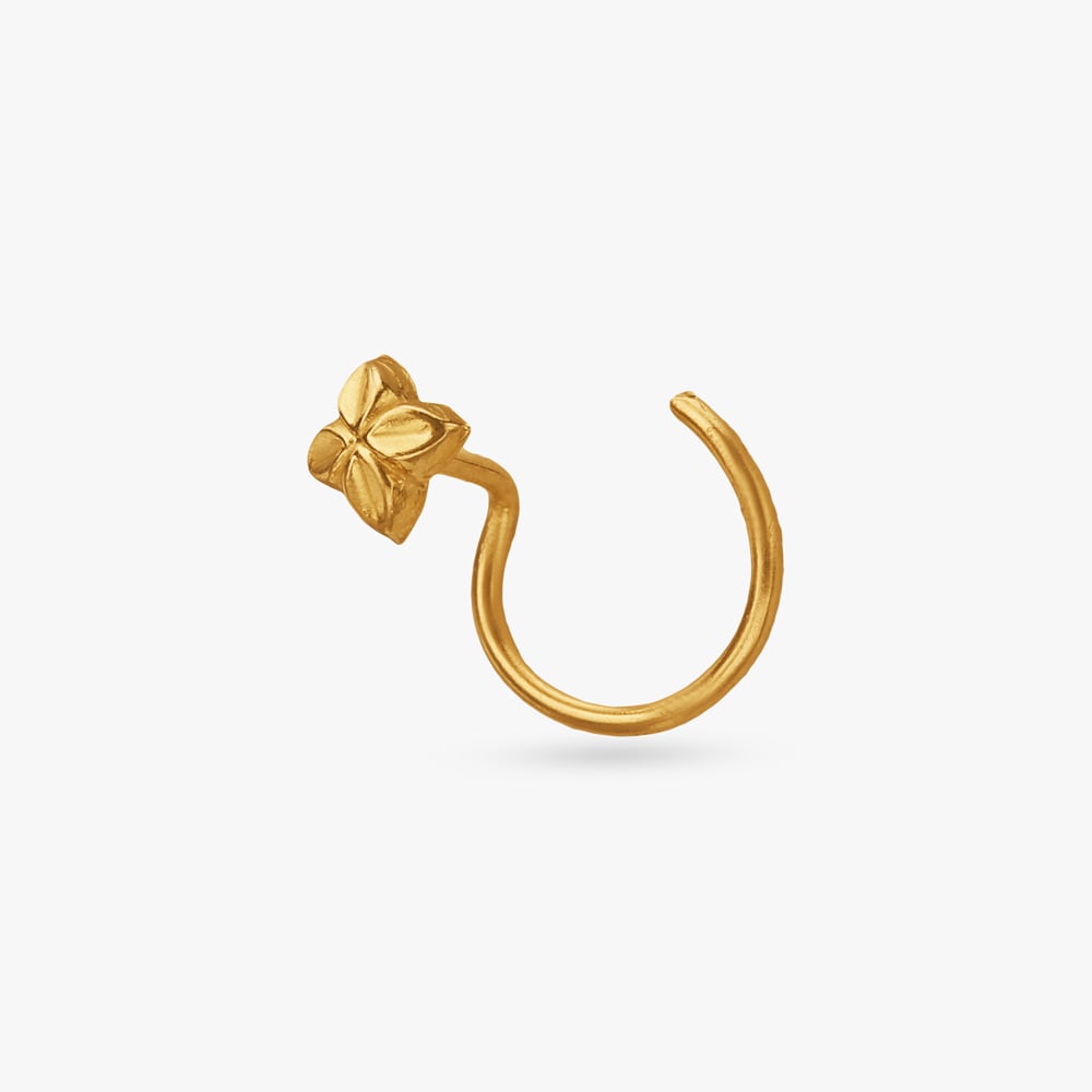 

Blossom Twist Gold Nose Pin