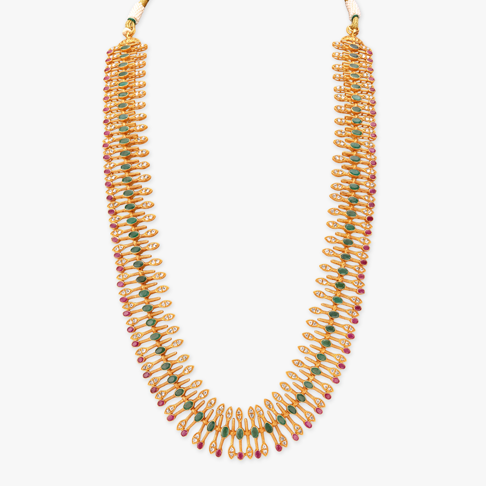 Jasmine String Gold Haaram,,hi-res image number null