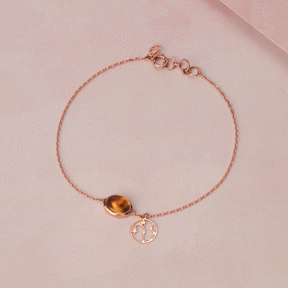 14KT Scorpio Birthstone Rose Gold Bracelet,,hi-res image number null