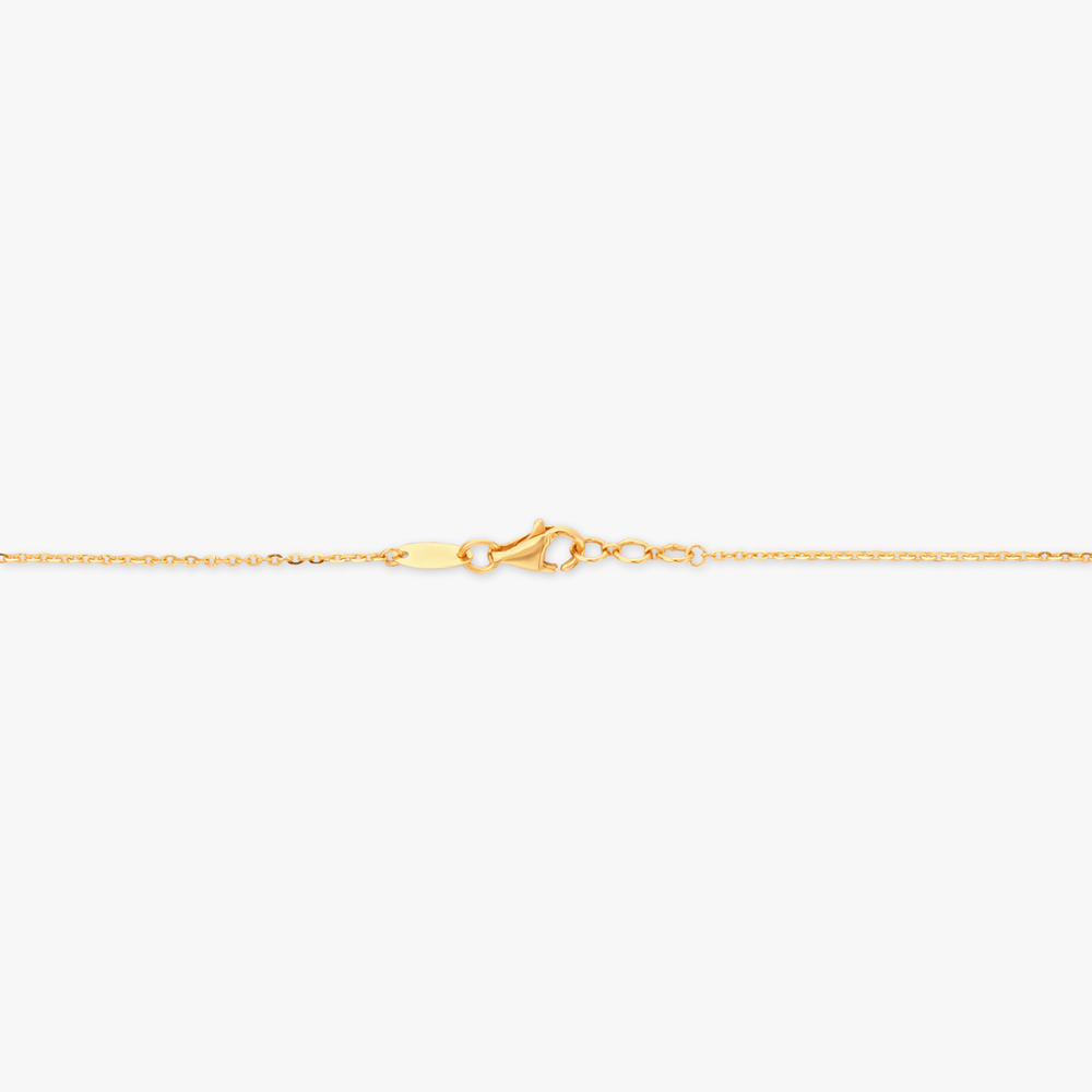 Grace Curve Gold Pendant with Chain,,hi-res image number null