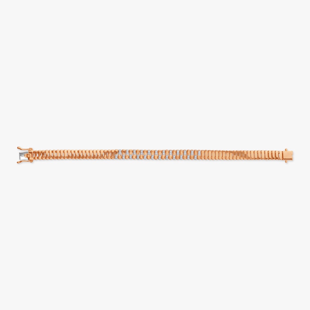 Refined Grid Diamond Bracelet for Men,,hi-res image number null