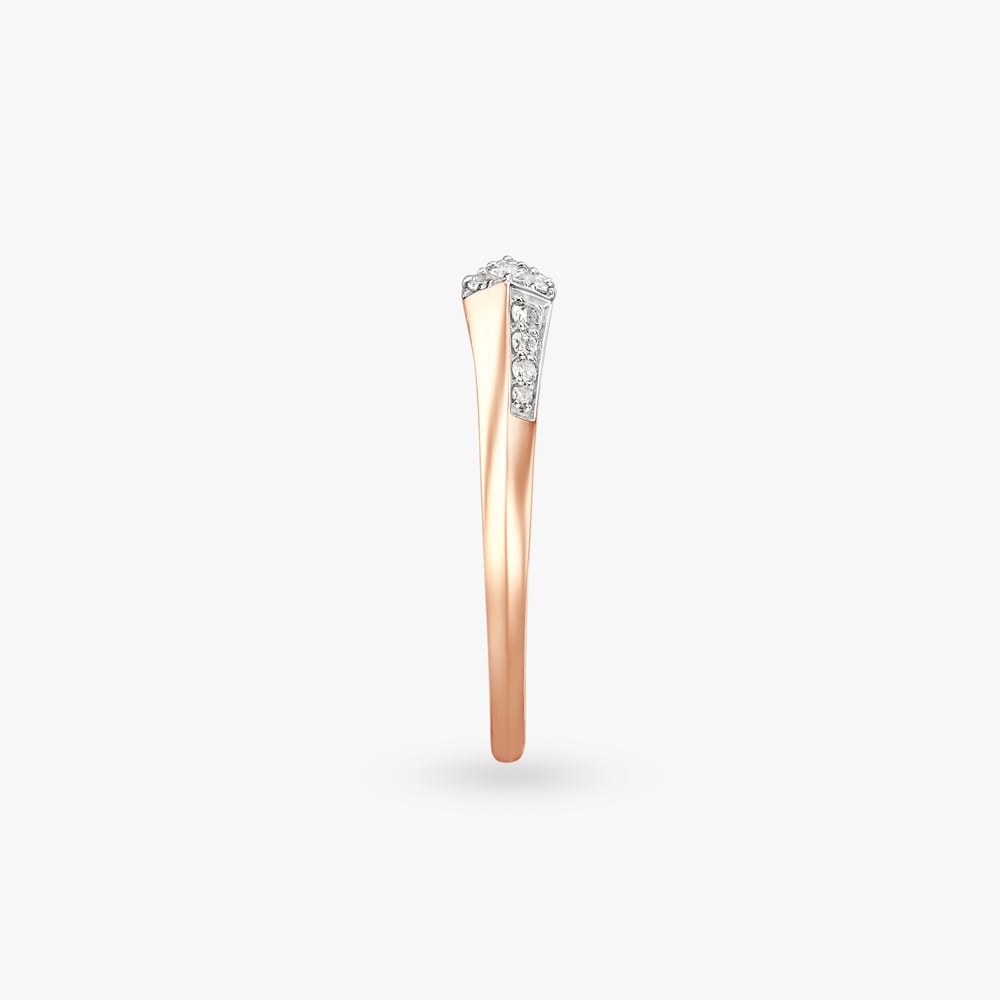 Sculpted Grace Diamond Finger Ring,,hi-res image number null