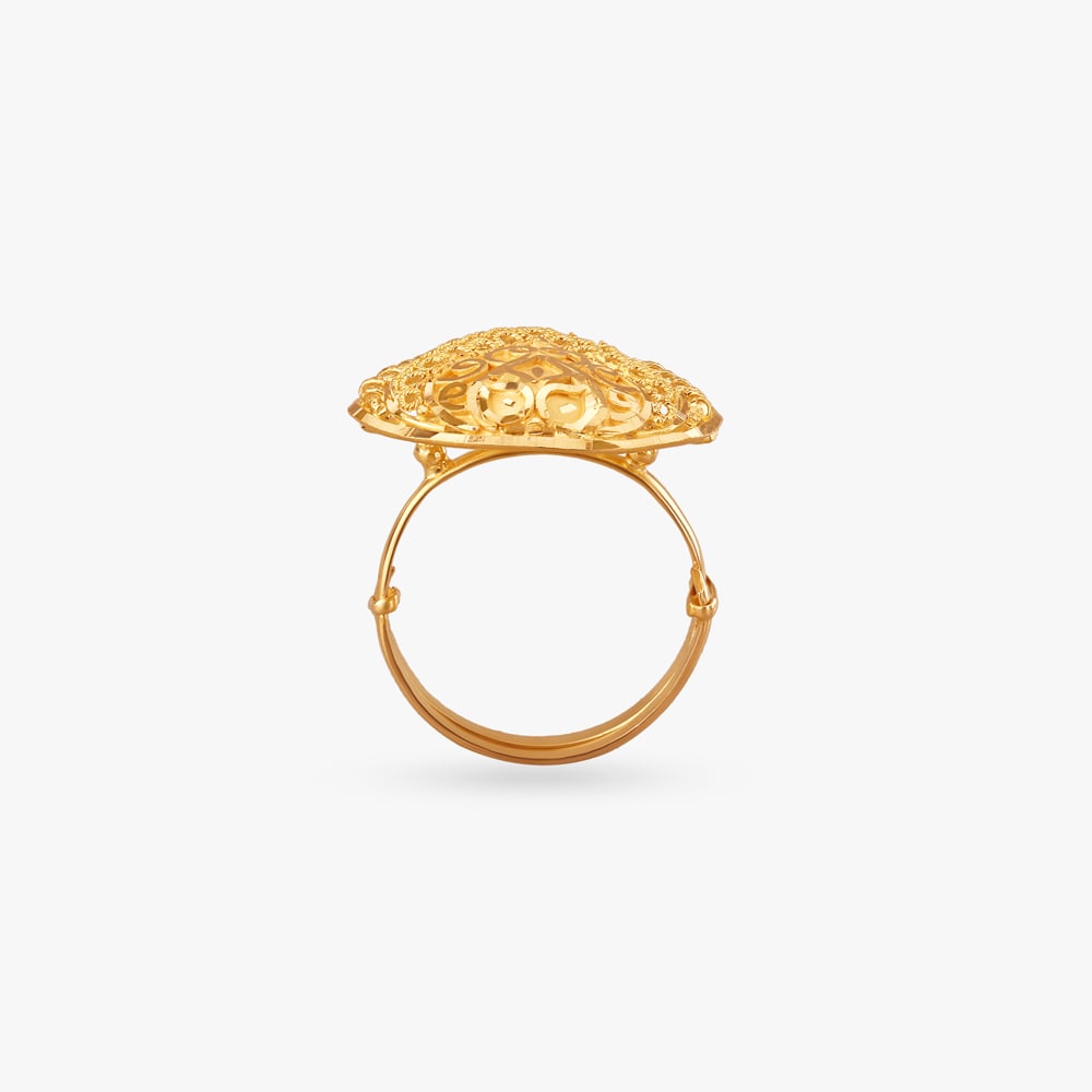 Gilded Petal Gold Ring,,hi-res image number null