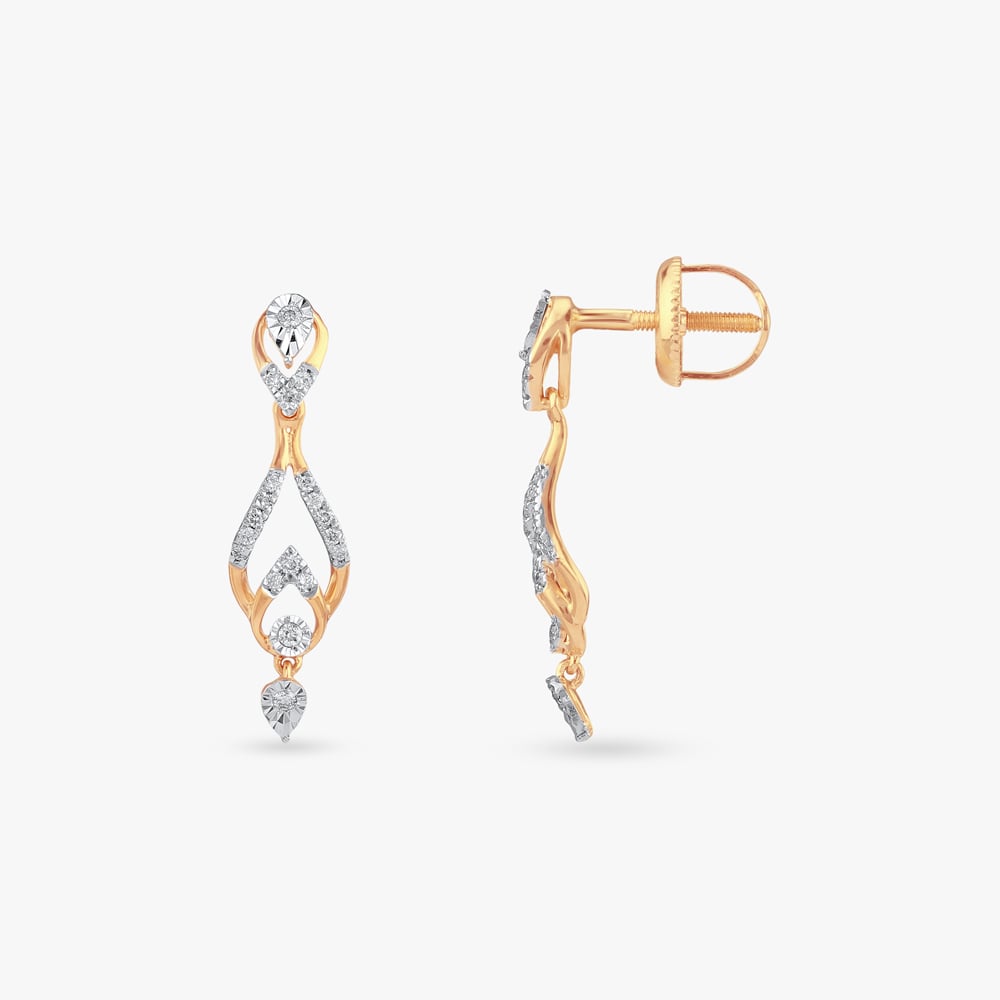 Sassy Glint Diamond Drop Earrings,,hi-res image number null