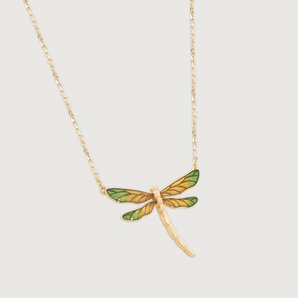 Verdant Dragonfly Gold Necklace,,hi-res image number null