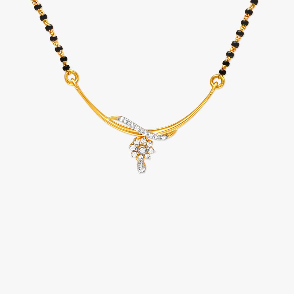 Bloom Knot Diamond Mangalsutra,,hi-res image number null