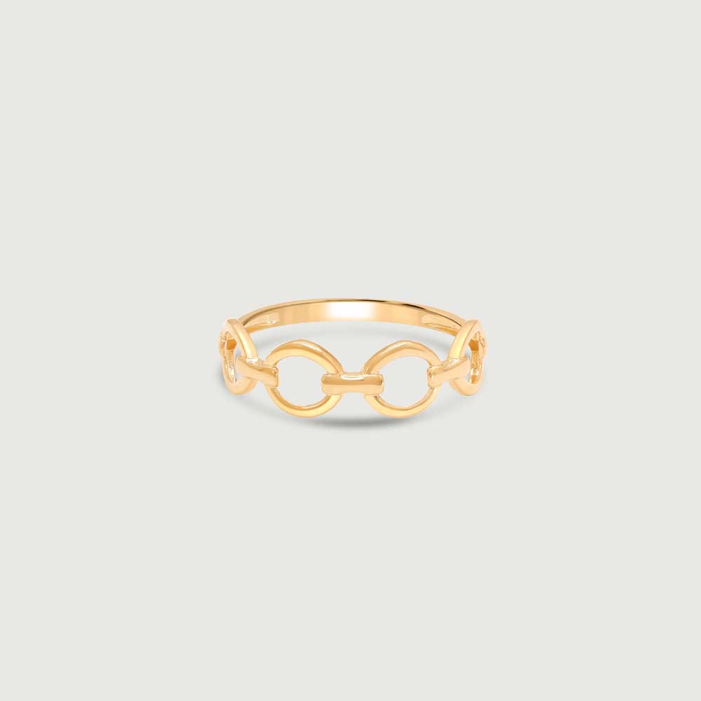 Edgy Loop Gold Ring,,hi-res image number null