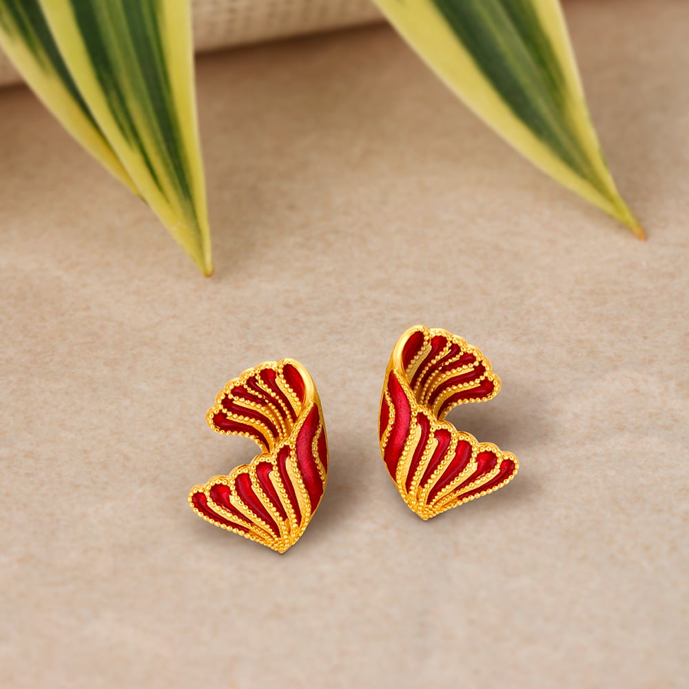 Charming Gold Stud Earrings,,hi-res image number null