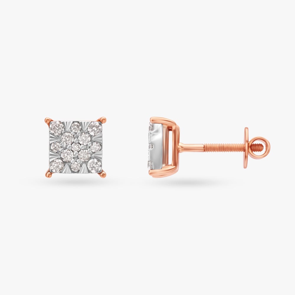 Timeless Allure Diamond Stud Earrings,,hi-res image number null