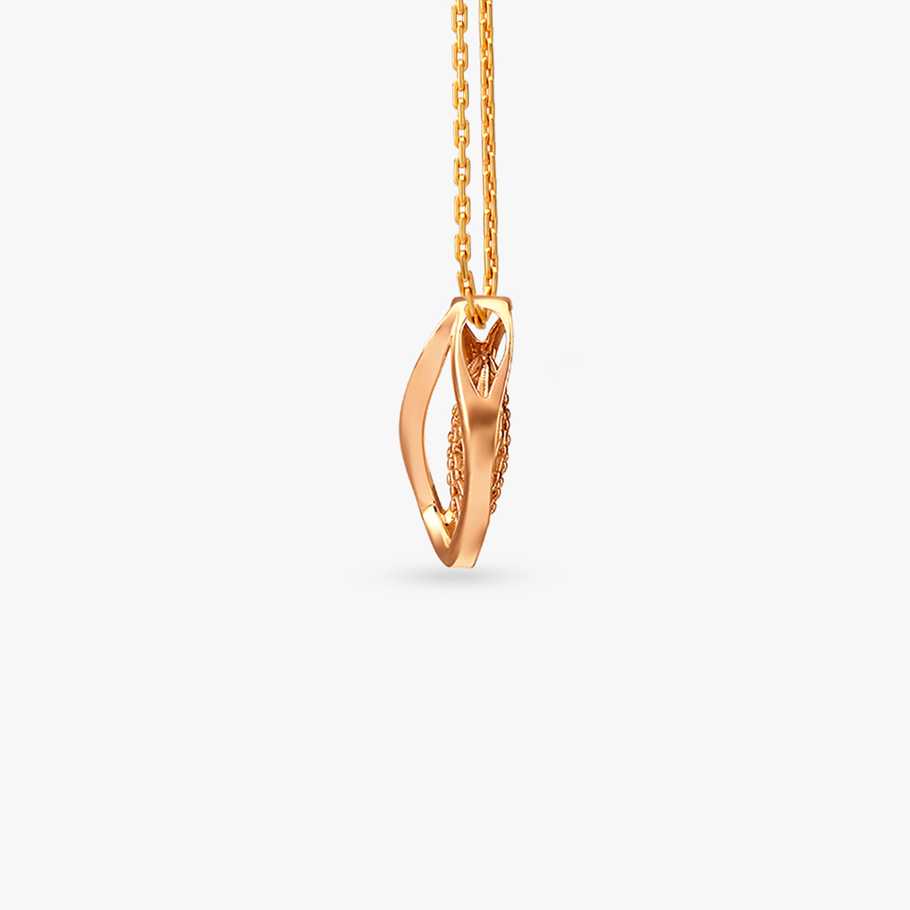 Radiant Lattice Gold Pendant,,hi-res image number null