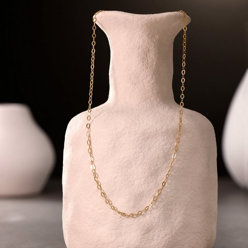 Classic Rolo Link Gold Chain,,hi-res image number null