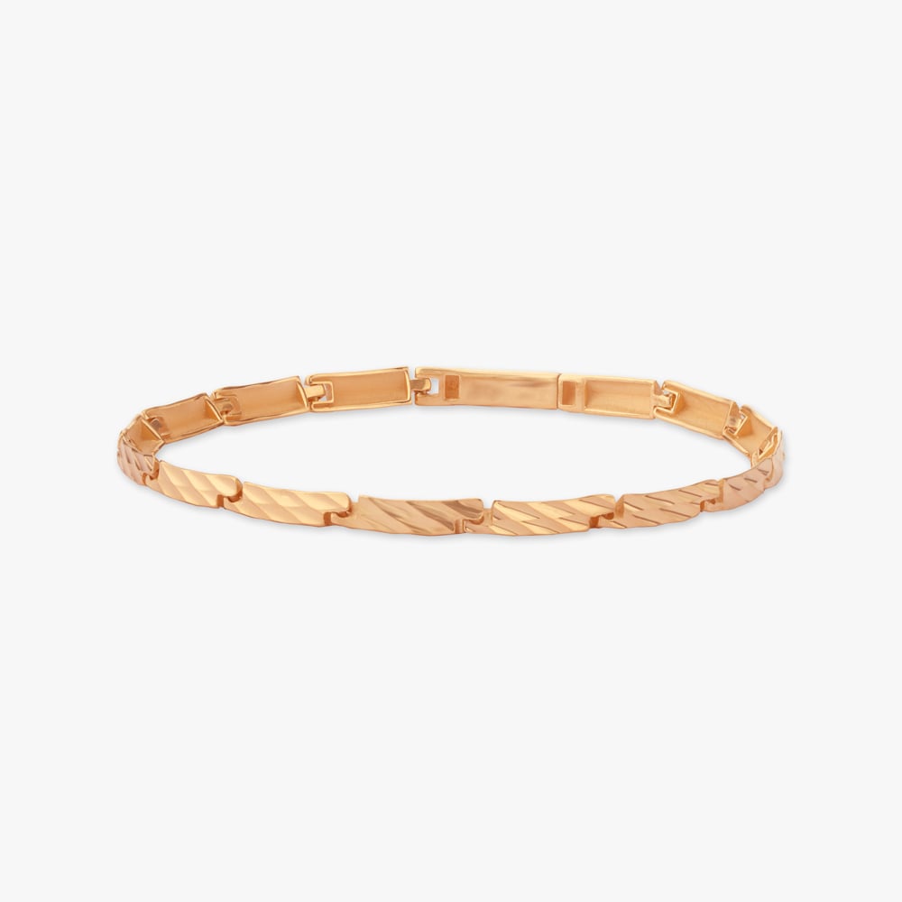 Linear Luxe Gold Bracelet for Men,,hi-res image number null