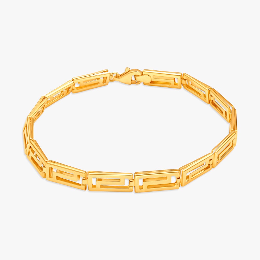 Abstract Geometric Bracelet for Men