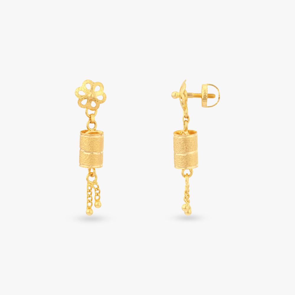 

Little Blossom Gold Jhumka Earrings for Kids