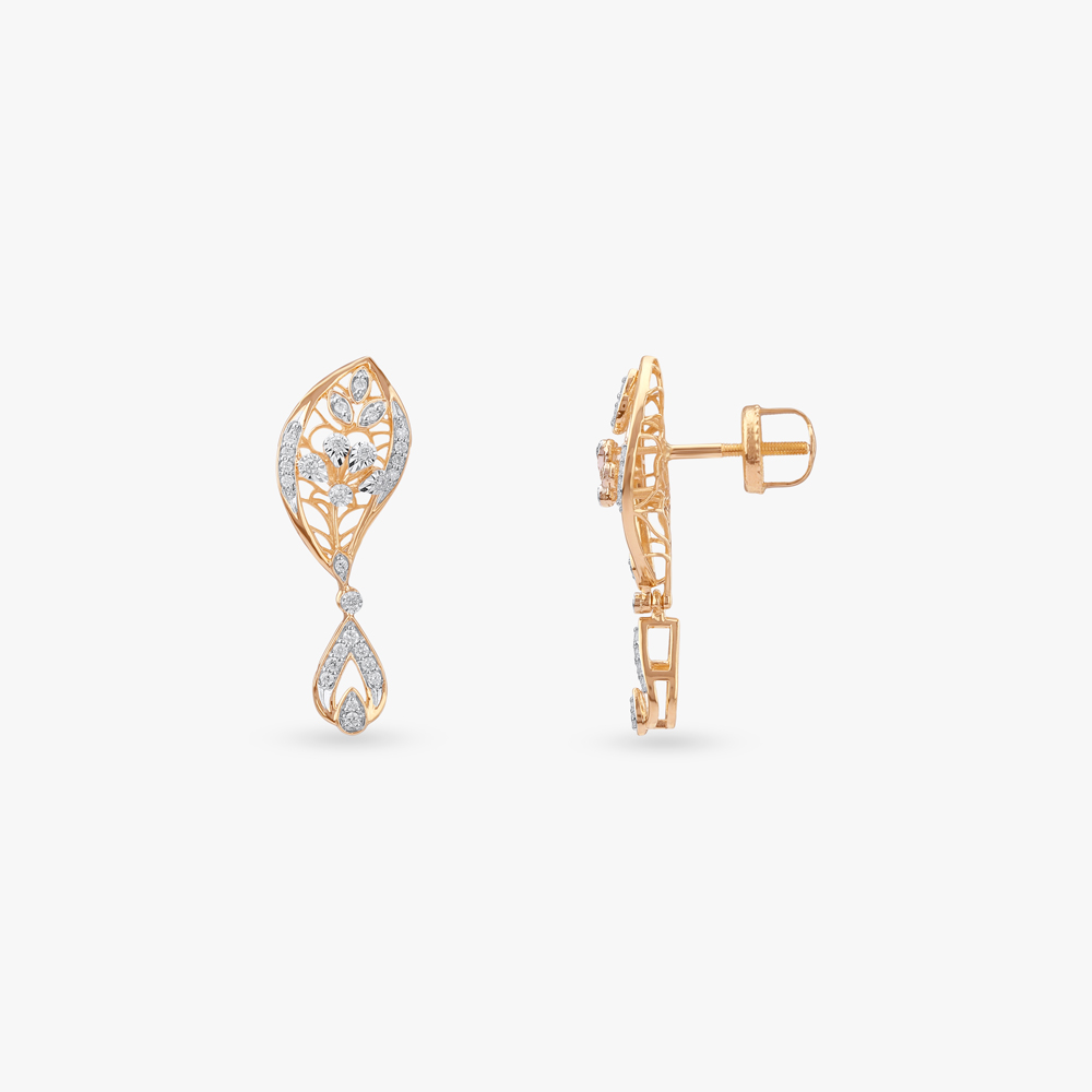 Floral Elegance Diamond Necklace Set,,hi-res image number null