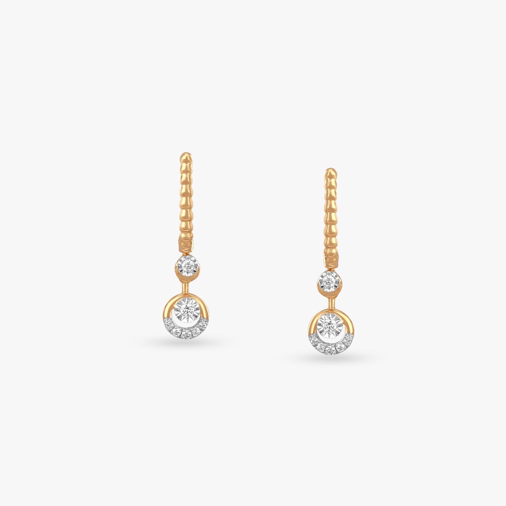Halo Motion Diamond Hoop Earrings,,hi-res image number null