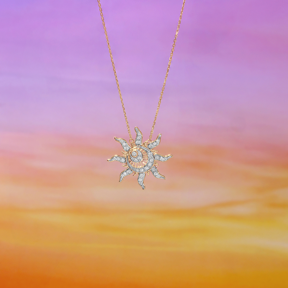 Solar Radiance Diamond Necklace,,hi-res image number null