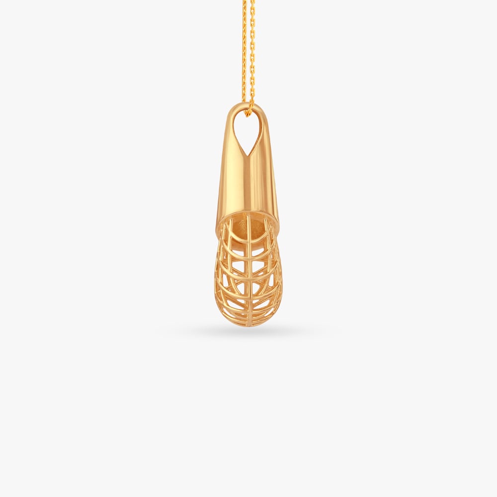 Gilded Grove Gold Pendant and Earrings Set,,hi-res image number null